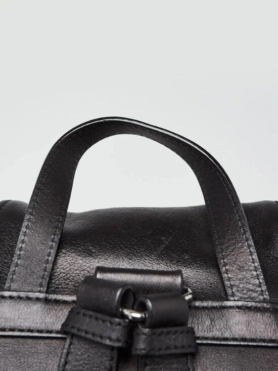Prada Black Leather Medium Backpack Bag main image 6